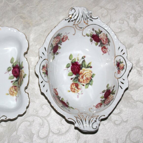 Vintage Floral Ceramic Dish Set - Picture 3 of 9
